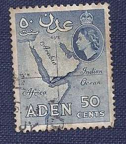 Aden.1953.Queen Elisabeth II   Map  50