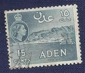 Aden.1953.Queen Elisabeth II   Crater  15