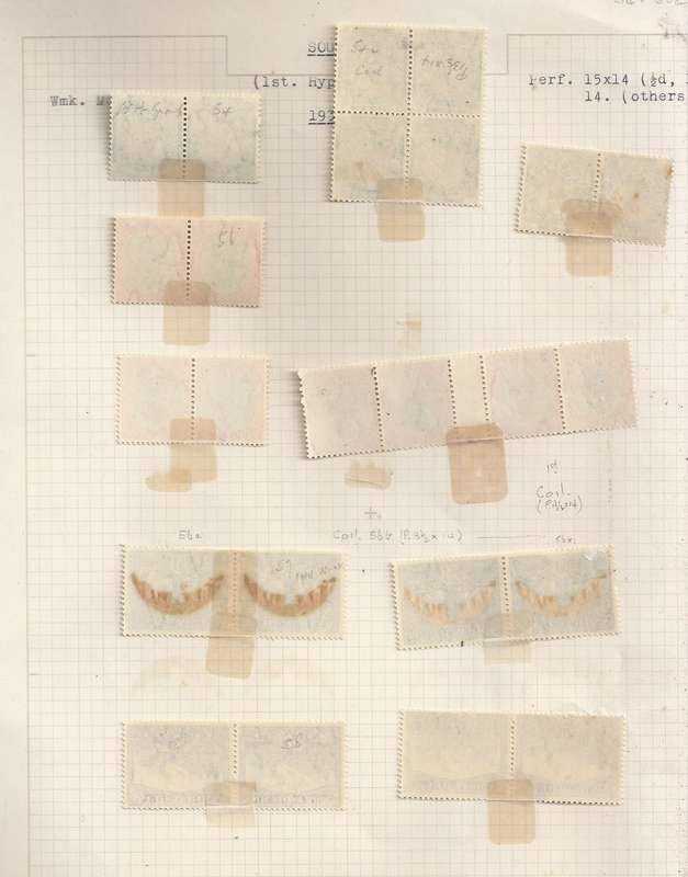 Union of S.A. 1933-1948 .1st Hyphenated  issues  (pairs)  24 stamps
