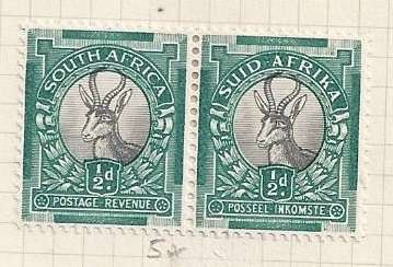Union of S.A. 1933-1948 .1st Hyphenated  issues  (pairs)  24 stamps