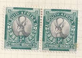 Union of S.A. 1933-1948 .1st Hyphenated  issues  (pairs)  24 stamps