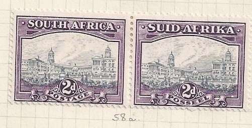 Union of S.A. 1933-1948 .1st Hyphenated  issues  (pairs)  24 stamps