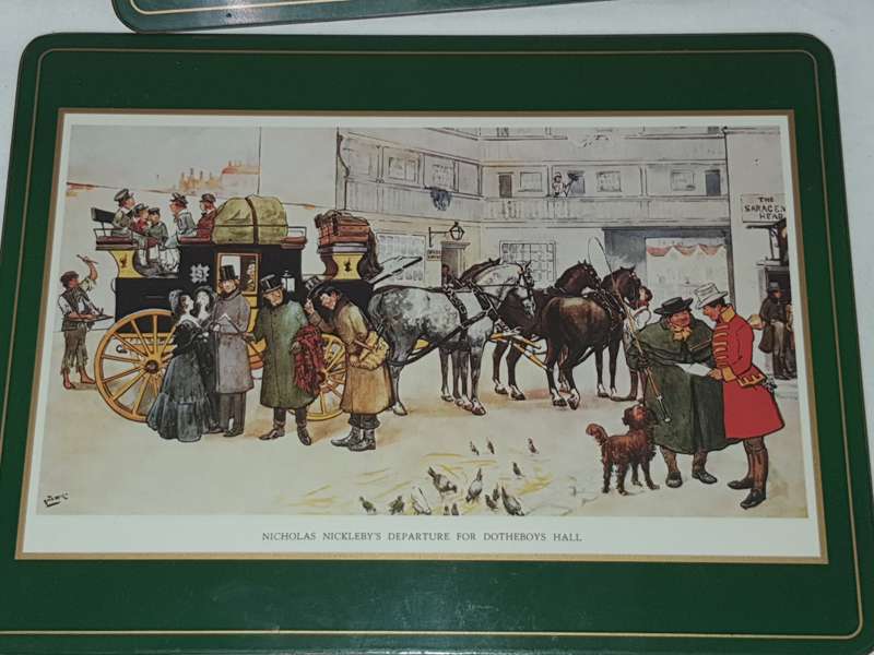 6 VINTAGE ORIGONAL PIMPERNEL PLACE METTS