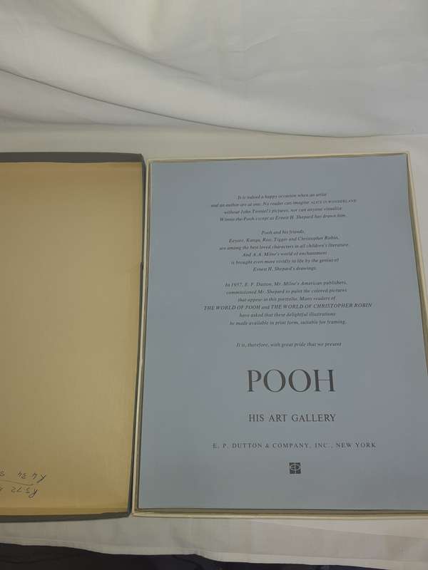 A VINTAGE COLLECTORS WINNIE THE POOH ART WORK SET SOLD AS IS