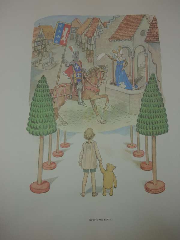 A VINTAGE COLLECTORS WINNIE THE POOH ART WORK SET SOLD AS IS