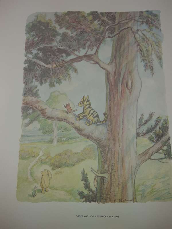 A VINTAGE COLLECTORS WINNIE THE POOH ART WORK SET SOLD AS IS