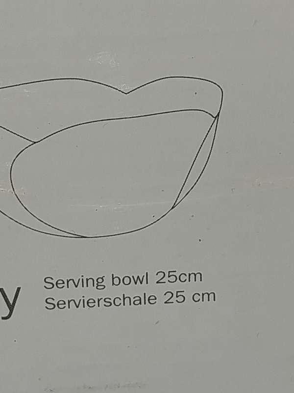 A MEXWEL & WILLIAMS WHITE BASIC LILLI MIXING BOWL SOLD AS IS
