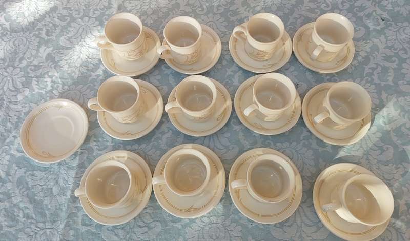 Vintage Biltons 24 Piece Side Plates Cups & Saucers