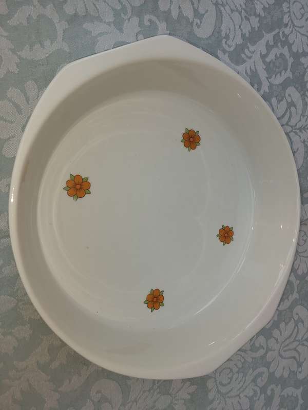 TWO VINTAGE SERVING BOWLS SOLD AS IS