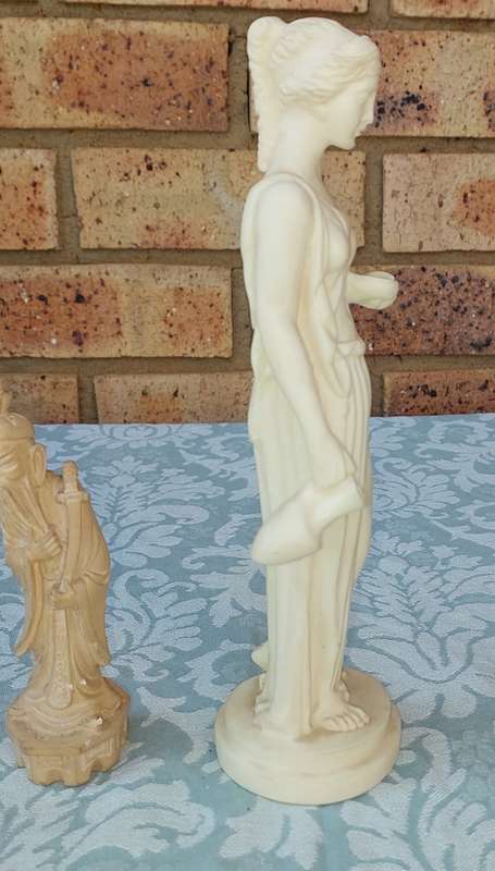 TWO VINTAGE STATUES