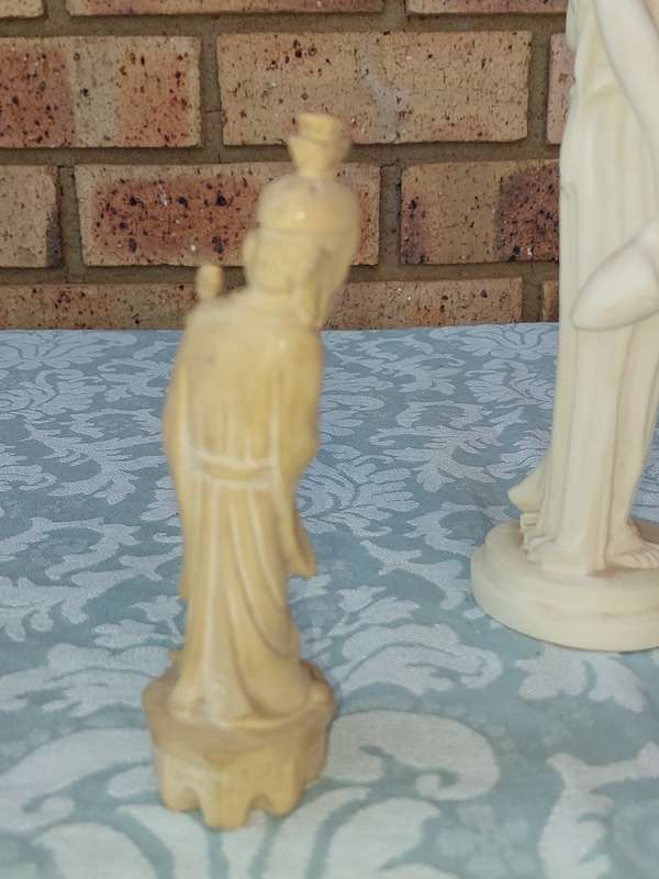 TWO VINTAGE STATUES