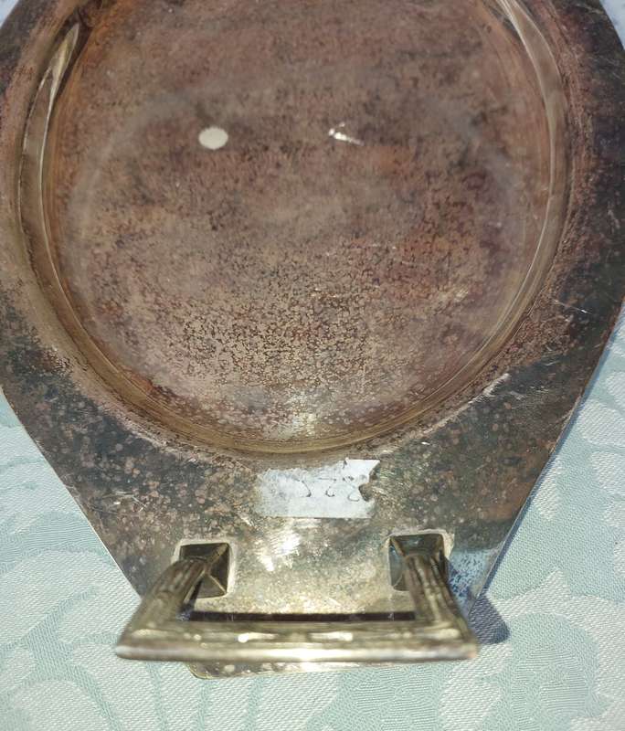 A VINTAGE SERVING PLATTER EPNS