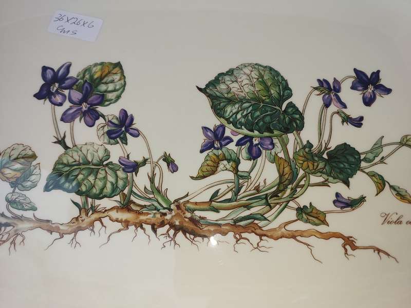 A BEAUTIFUL VILEROY AND BOCH VILBOFOUR BOTANICA PORCELAN PLATTER