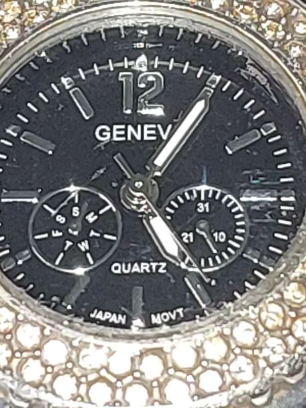 TWO USED LADY'S GENEVE QUARTZ WRISTWATCHES