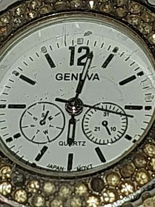 TWO USED LADY'S GENEVE QUARTZ WRISTWATCHES