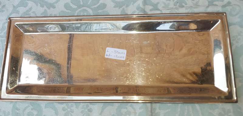 AN ART DECOR RECTANGULAR SERVING TRAY