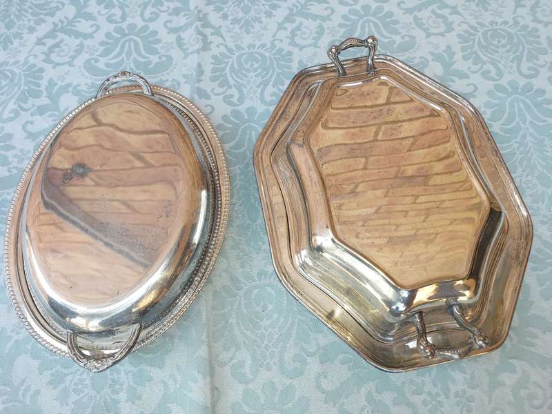 TWO ANTIQUE TUREENS SOLD AS IS