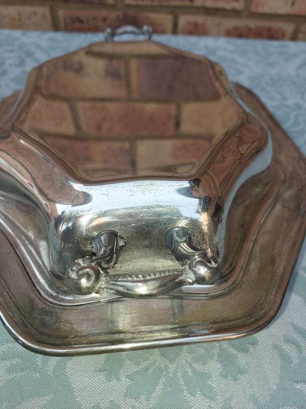 TWO ANTIQUE TUREENS SOLD AS IS