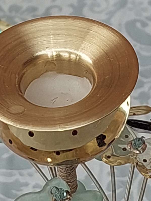 A VINTAGE SET OF JEWISH WEDDING GIFT LOLA ART DECOR CANDLE STANDS