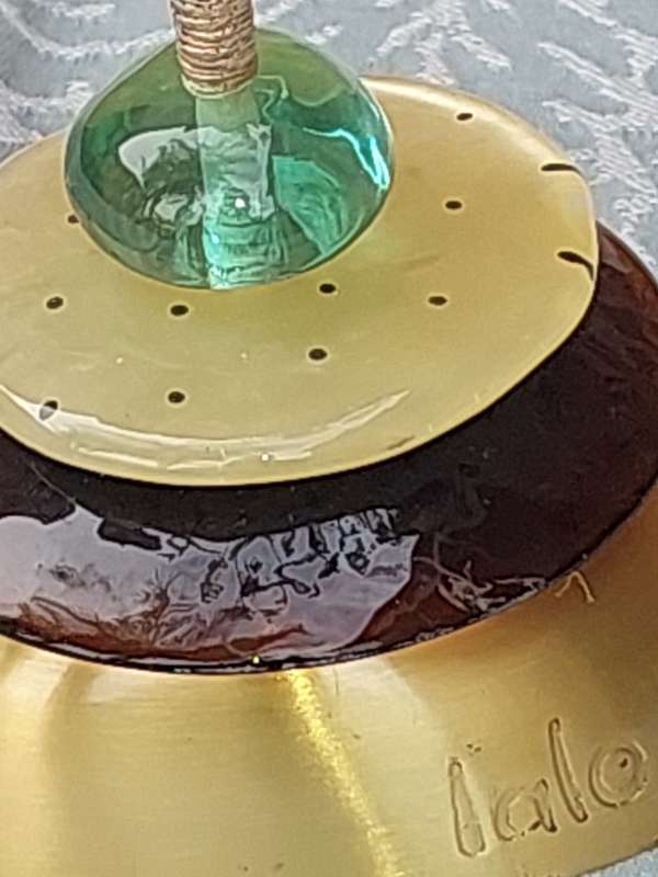 A VINTAGE SET OF JEWISH WEDDING GIFT LOLA ART DECOR CANDLE STANDS