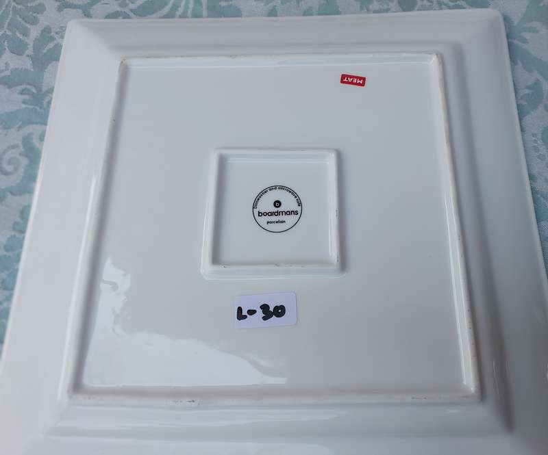 TWO ART DECOR PORCELAIN SERVING PLATTERS