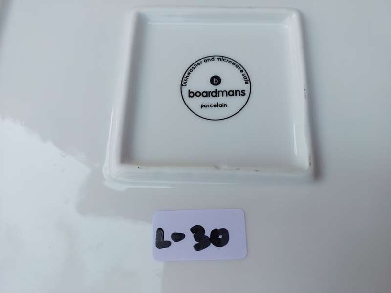 TWO ART DECOR PORCELAIN SERVING PLATTERS