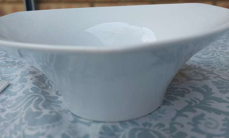 TWO ART DECOR PORCELAIN SERVING PLATTERS