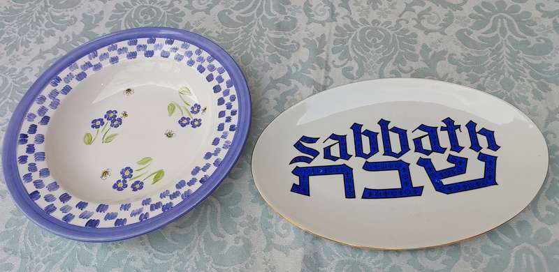 TWO COLLECTORS PLATTERS SOLD AS IS