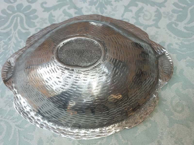 TWO ART DECOR PEWTAL SERVING BOWLS