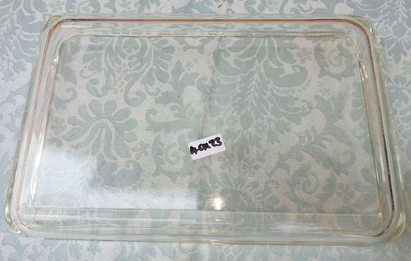 A FIRE KING 14 CASSEROLE MADE IN THE USA SOLD AS IS