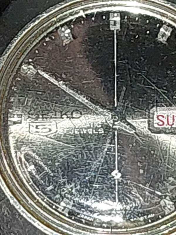 A VINTAGE SEIKO 5 AUTOMATIC STAINLESS STELL JAPAN 6119-7080T AD IN WORKING CONDITION SOLD AS IS