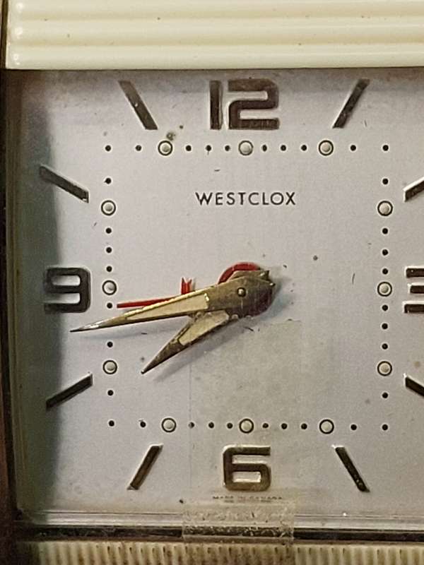 TWO VINTAGE BEDSIDE ALARM CLOCKS