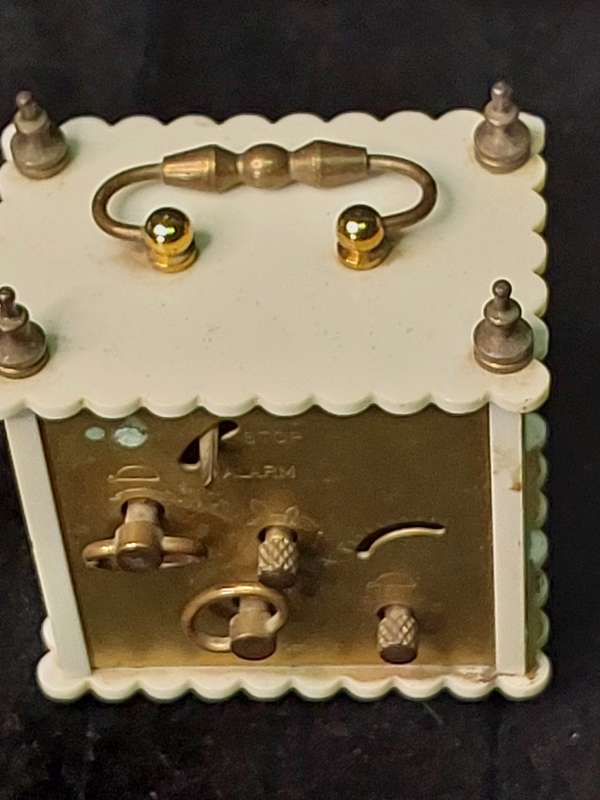 TWO VINTAGE BEDSIDE ALARM CLOCKS