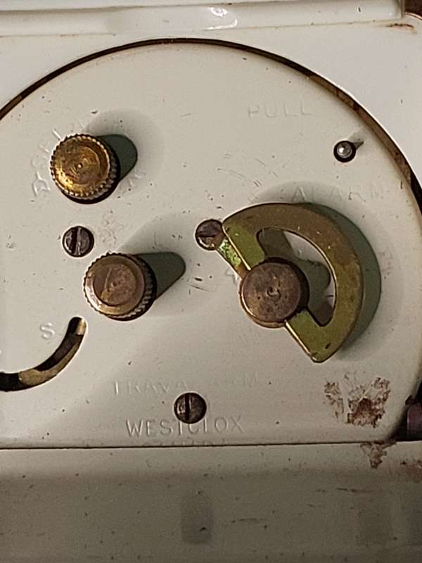 TWO VINTAGE BEDSIDE ALARM CLOCKS
