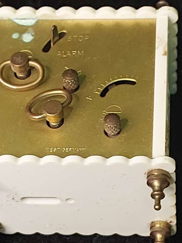 TWO VINTAGE BEDSIDE ALARM CLOCKS