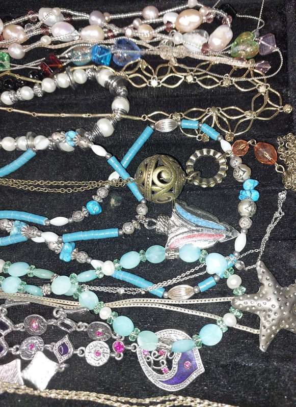A JOBLOT COLLECTION COSTUME NECKLACES