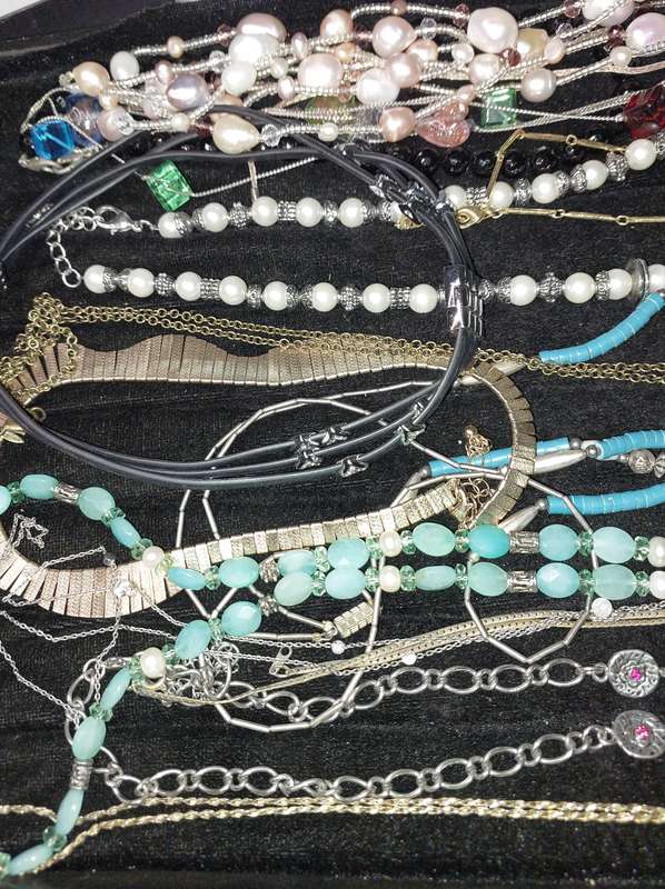 A JOBLOT COLLECTION COSTUME NECKLACES