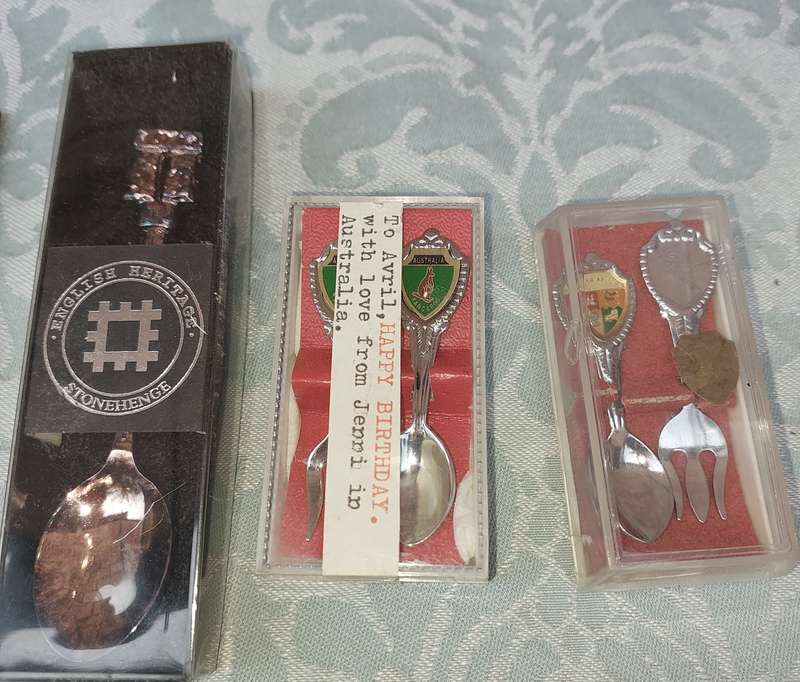A COLLECTION OF MEMORABILIA SPOONS