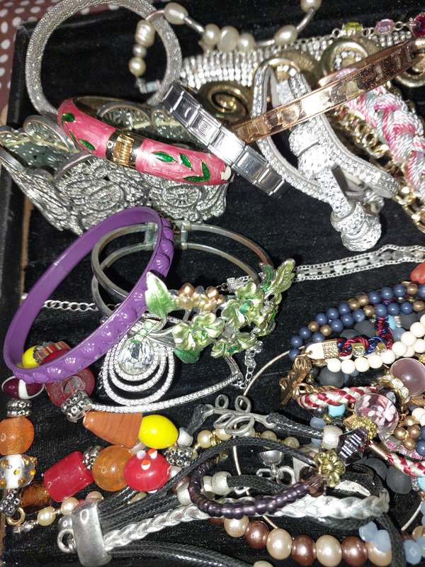 A BULK JOBLOT COSTUME BRACELETS AND BANGLES