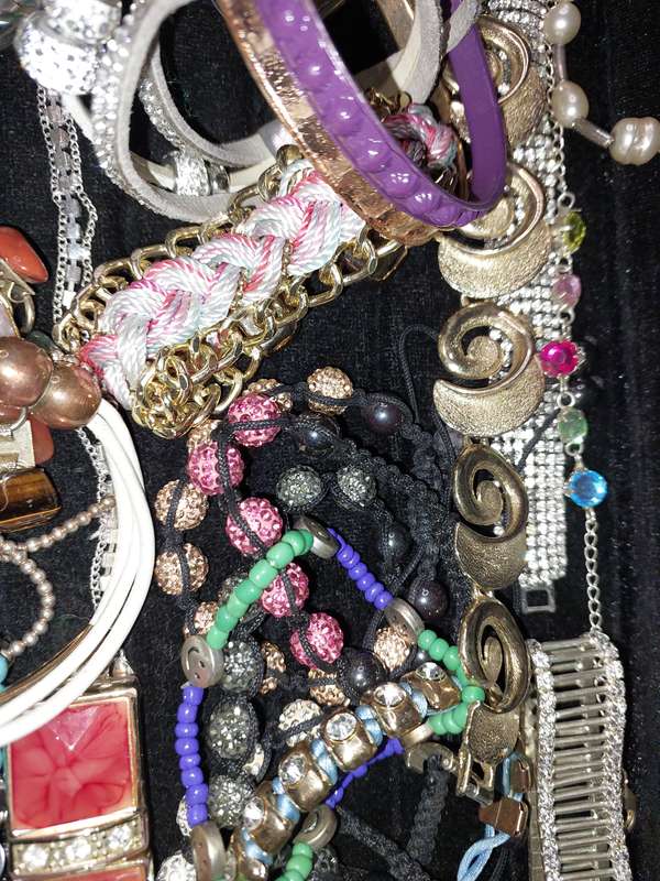 A BULK JOBLOT COSTUME BRACELETS AND BANGLES