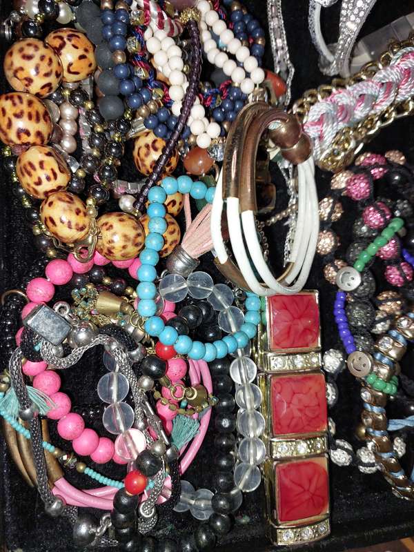 A BULK JOBLOT COSTUME BRACELETS AND BANGLES