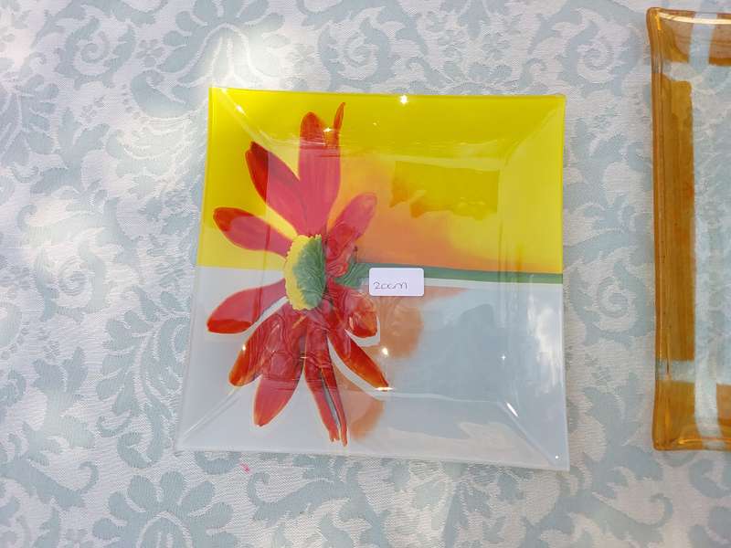 AN ENTIRE COLLECTION OF GLASS SERVING PLATTERS