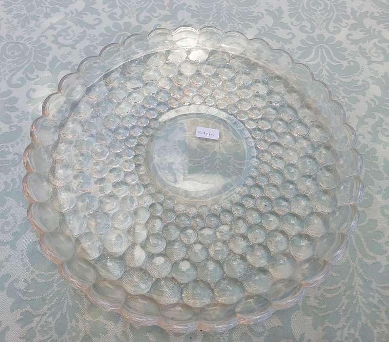 AN EXTRA-LARGE ART DECOR GLASS SERVING PLATTER