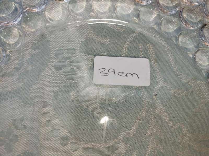 AN EXTRA-LARGE ART DECOR GLASS SERVING PLATTER