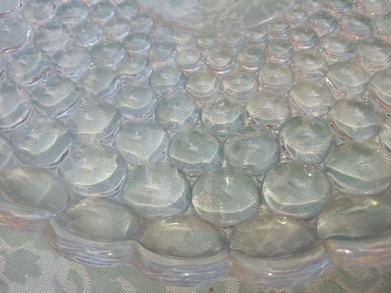 AN EXTRA-LARGE ART DECOR GLASS SERVING PLATTER
