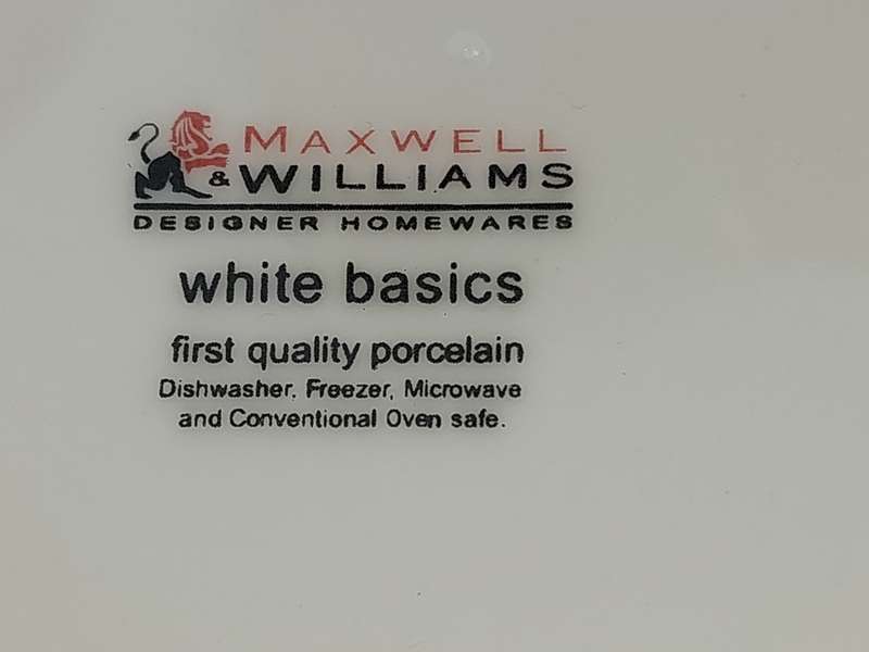 TWO BASIC WHITE BY MAXWELL & WILLIAMS SERVING BOWLS