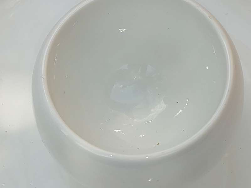 AN S&P FUNK WHITE PORCELAIN SERVING PLATTER WITH AN INNER BOWL