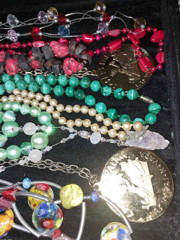A JOB LOT COLLECTION COSTUME NECKLACES