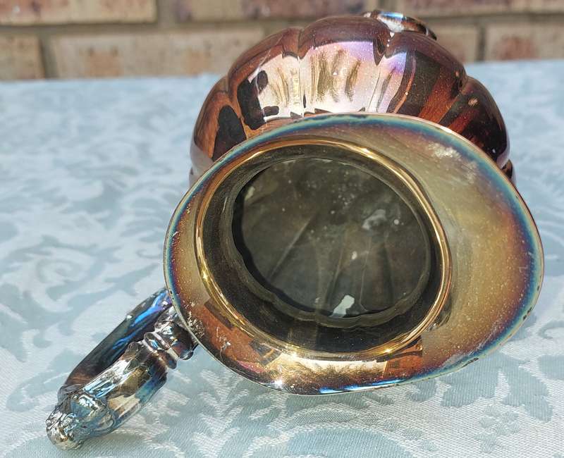 A VINTAGE VICTORIAN SILVER PLATED  JUG TEA SET THAT NEEDS SOME REPAIRS