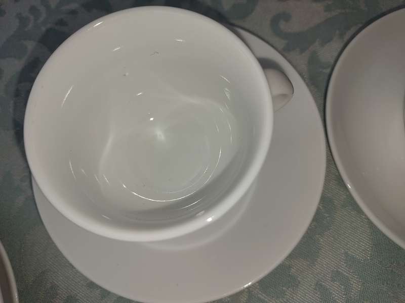 A COLLECTION OF 4 COFFEE CUPS AND SIX SAUCERS BY BOARDMANS